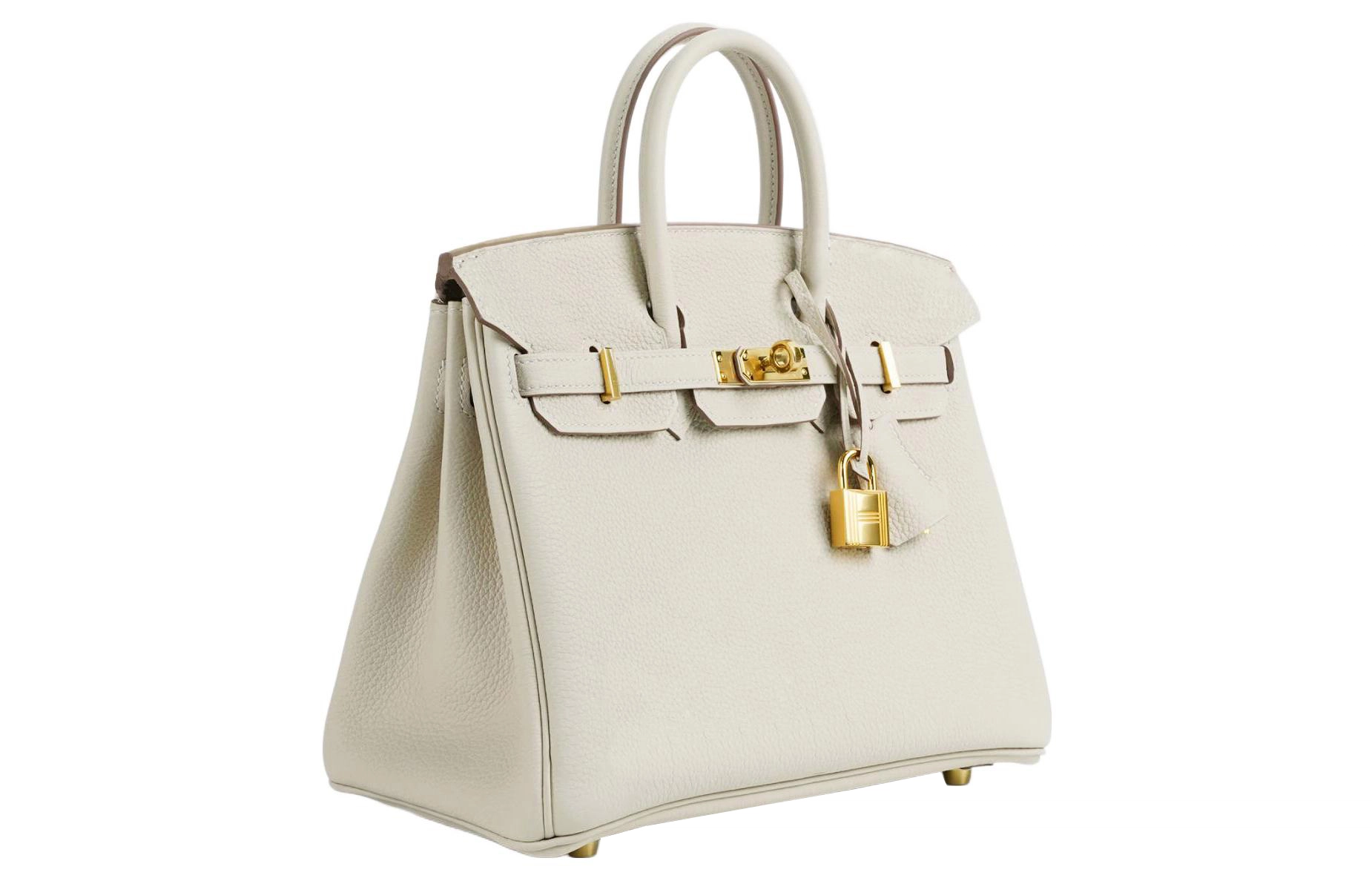 HERMES Birkin 25 Togo 10 Craie