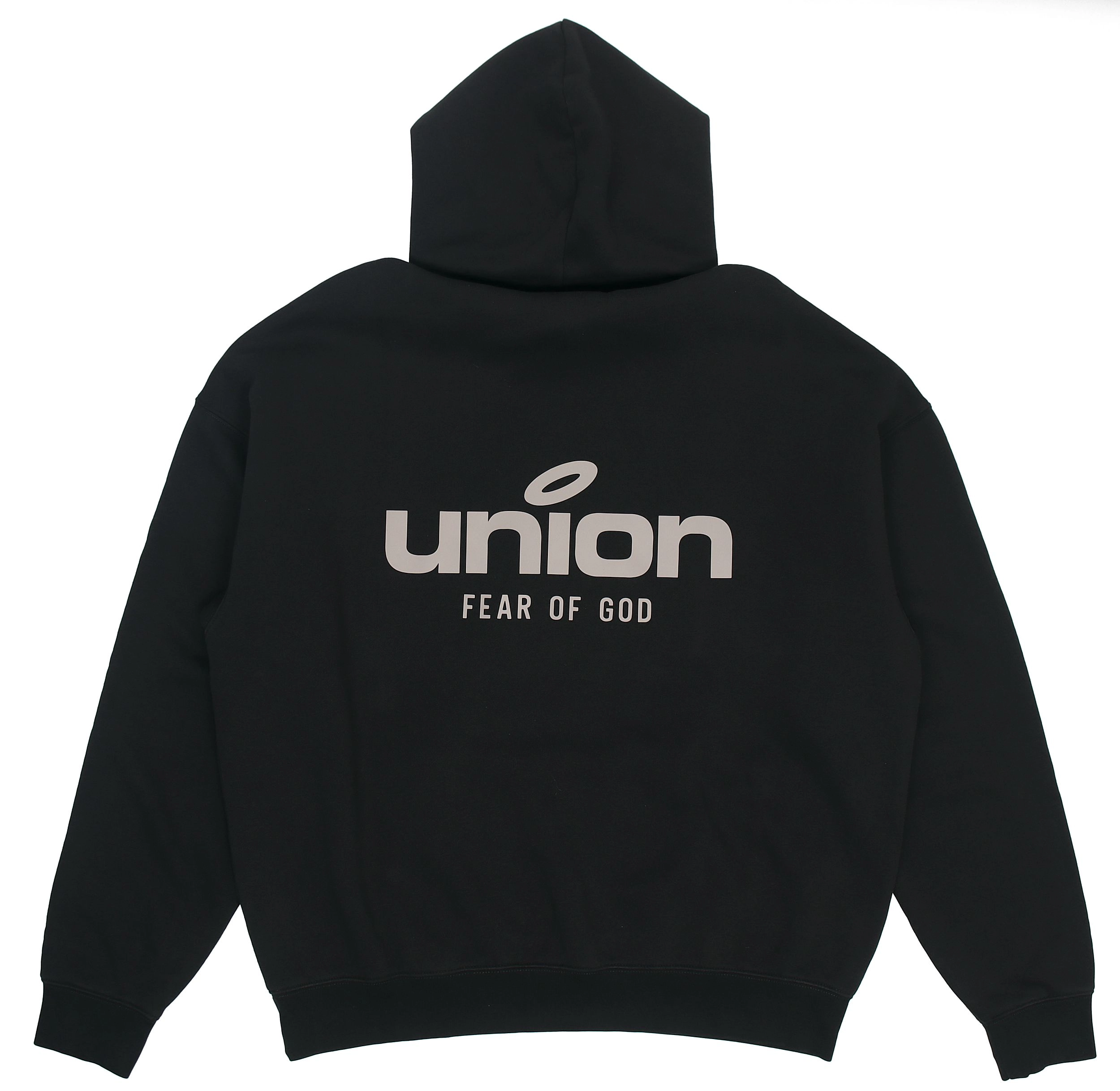 Fear of God Essentials x union la FW21 Vintage Hoodie Vintage Black Logo