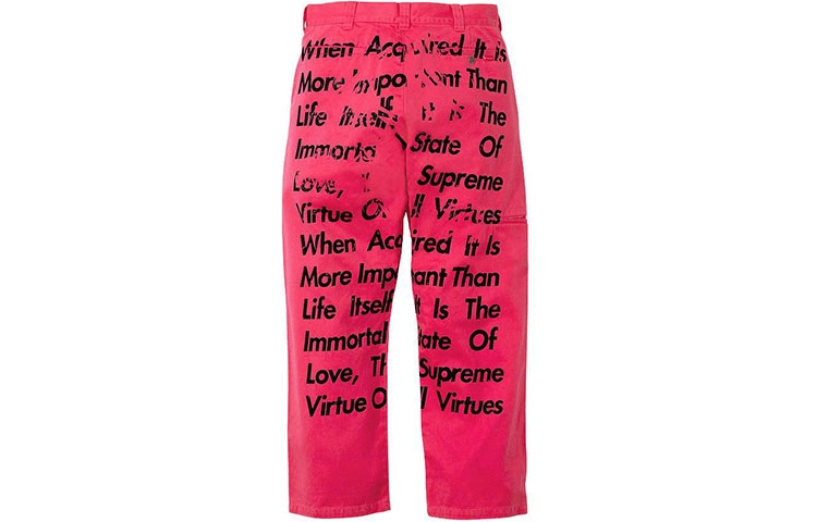 Supreme FW21 Week 11 x JUNYA WATANABE COMME des GARONS MAN Printed Work Pant Logo
