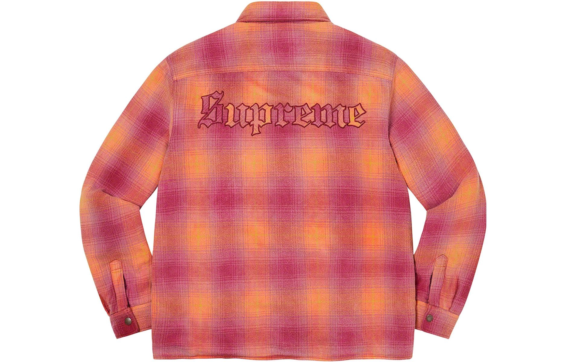 Supreme FW22 Week 13 Shearling Lined Flannel Shirt