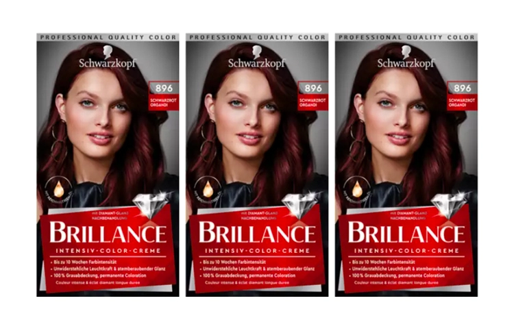 Brillance 896 Schwarzrot Organdi*3
