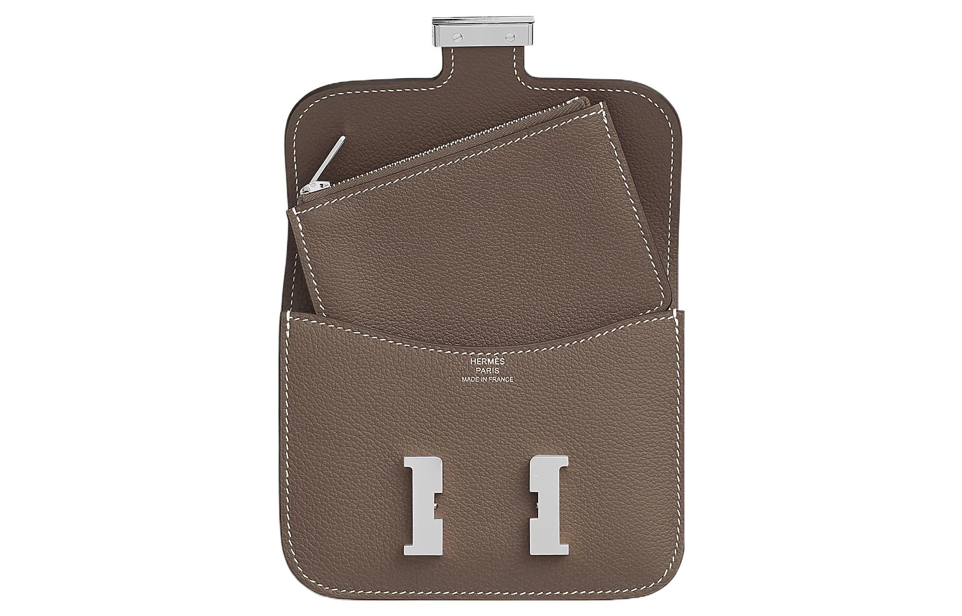 HERMES Constance Slim Evercolor 18 18 Etoupe