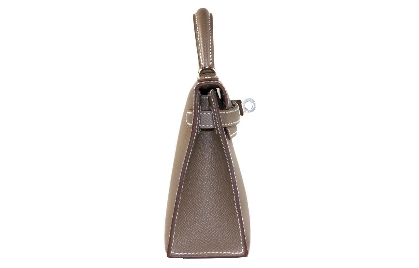 HERMES Mini Kelly Epsom 18 Etoupe