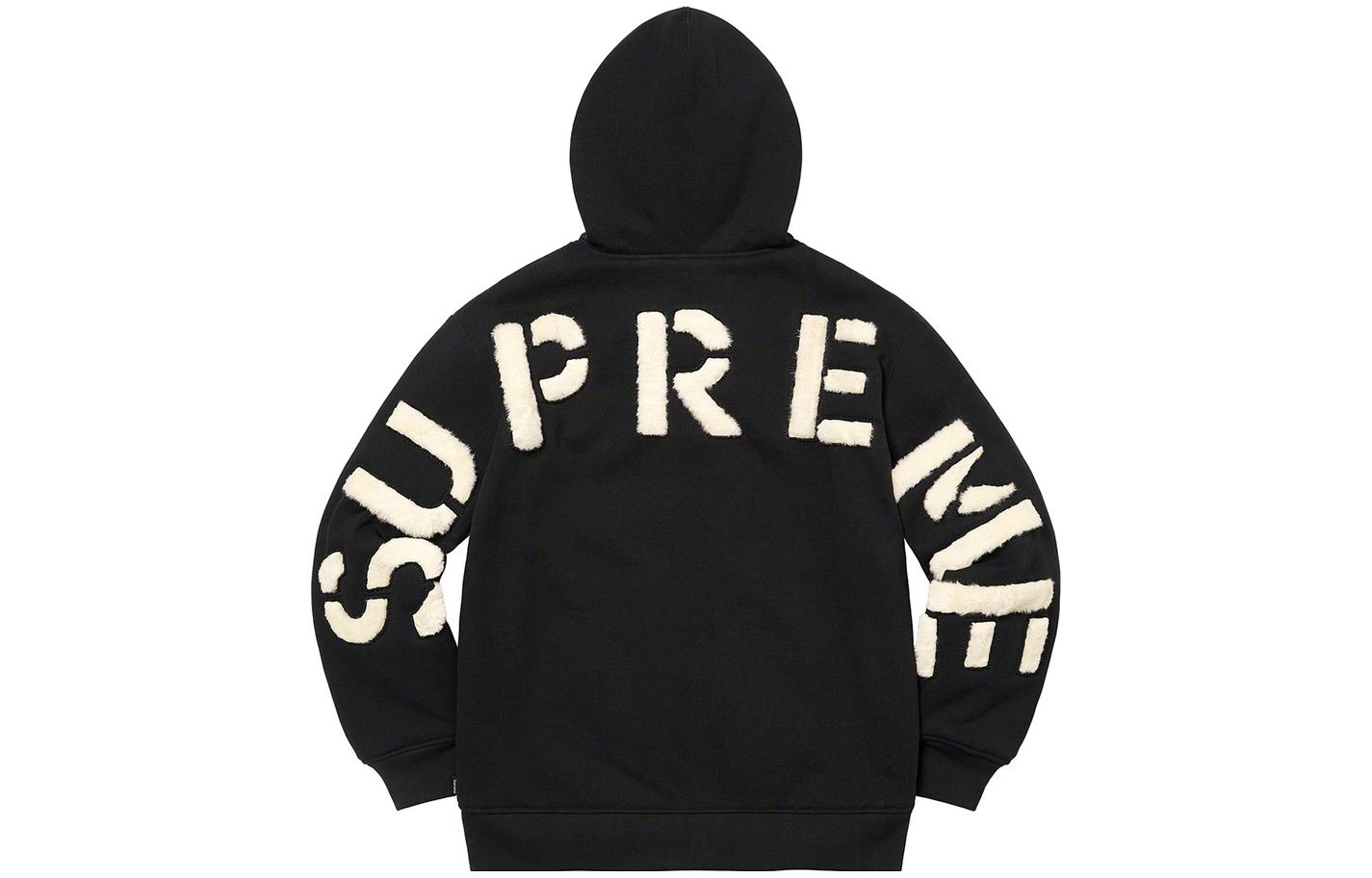 Supreme FW22 Week 17 Faux Fur Lined Zip Up Hooded Sweatshirt