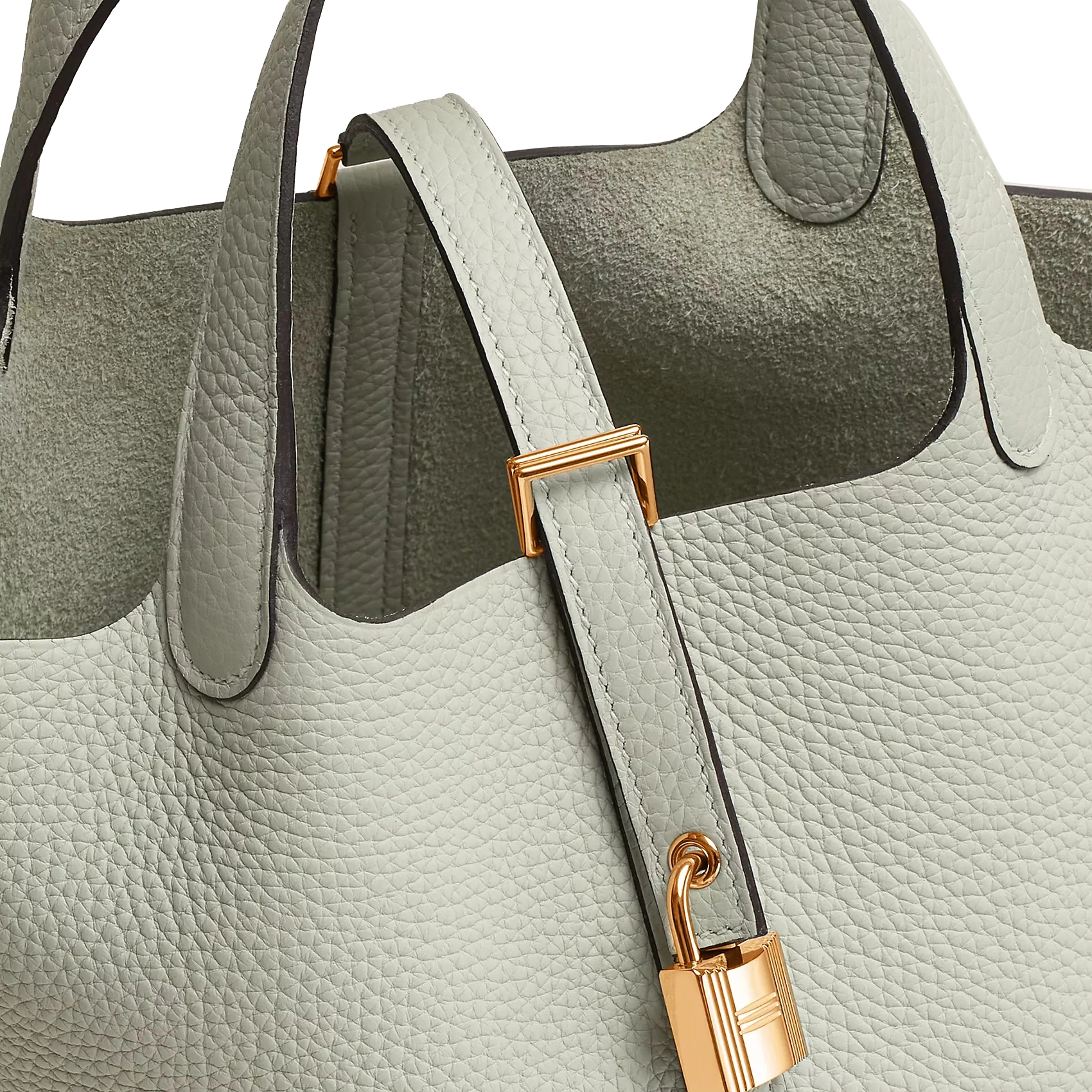 HERMES Picotin Lock 18 Clemence 0W Gris Neve