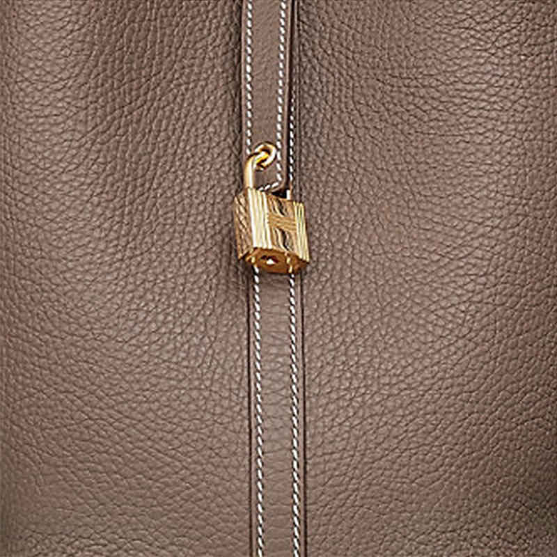 HERMES Picotin Lock 22 Clemence 18 Etoupe