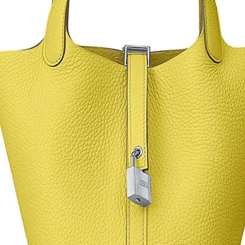 HERMES Picotin Lock 18 Clemence 9R Lime