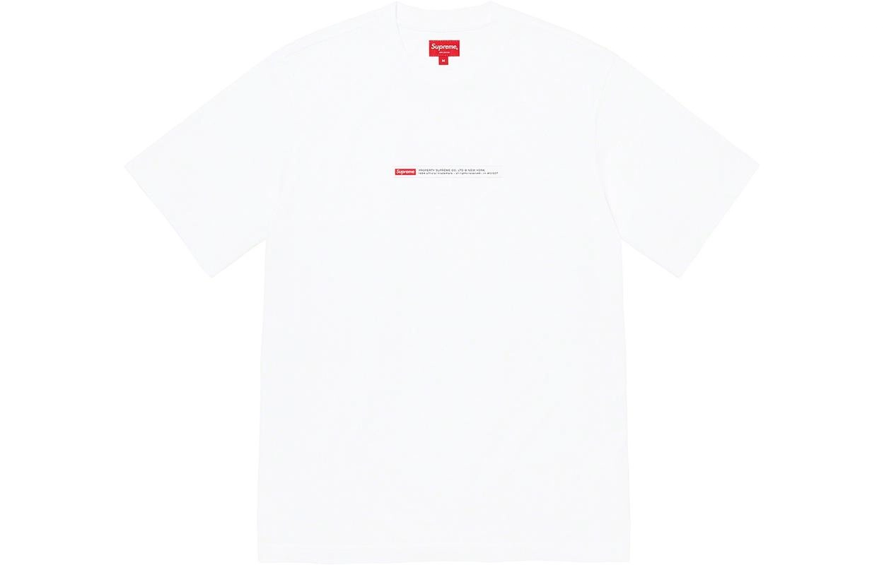 Supreme FW22 Week 6 Property Label Ss Top T