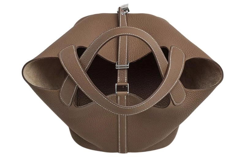 HERMES Picotin Lock 22 Clemence 18 Etoupe
