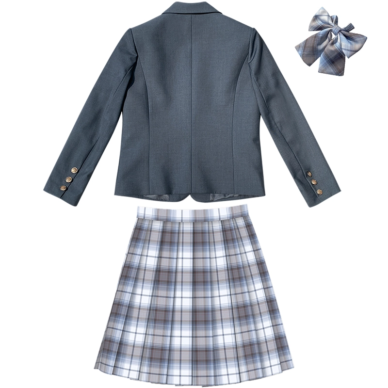 兔半眠 徽章西装外套百褶裙制服套装 女款
