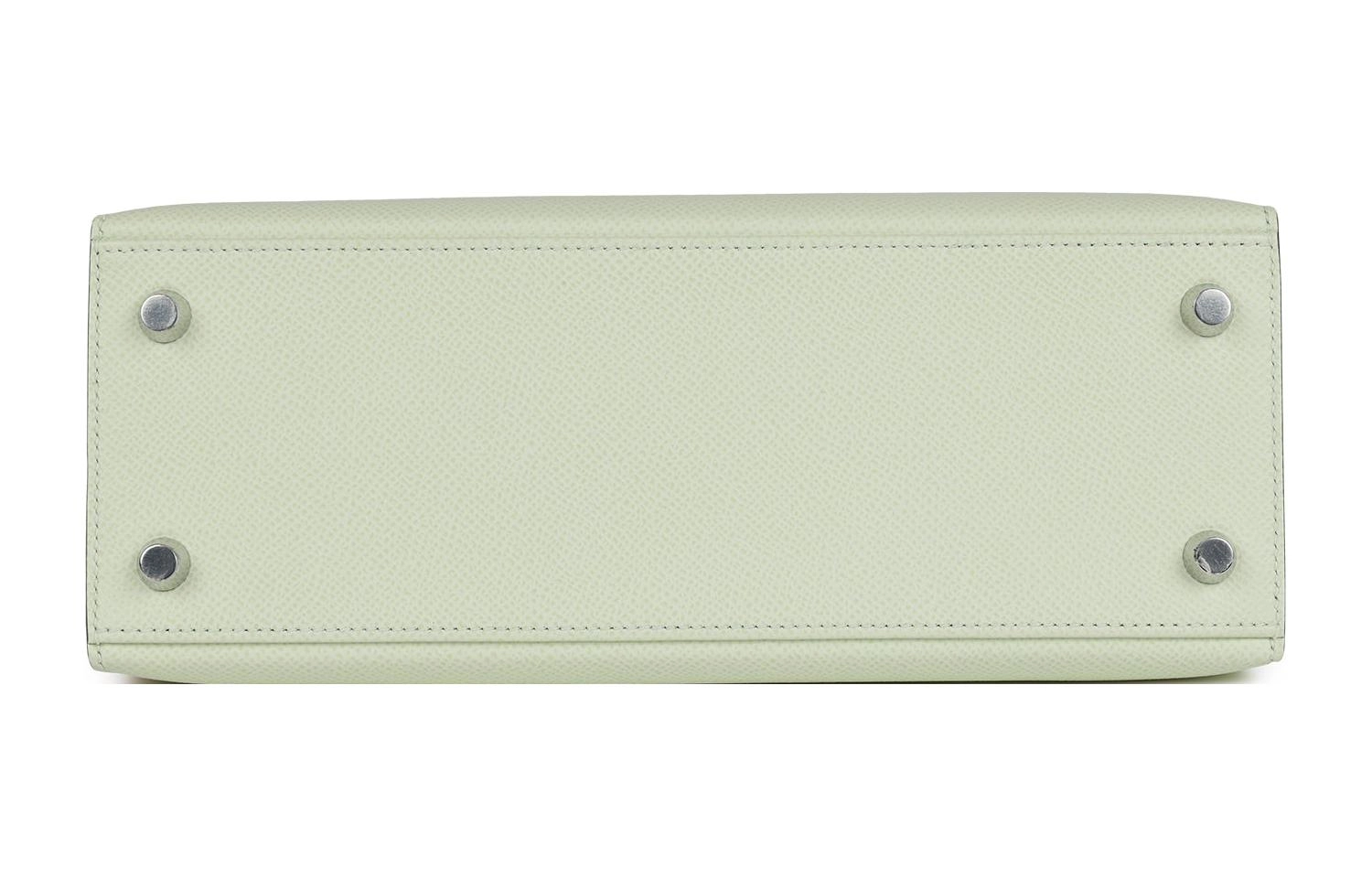 HERMES Kelly 25 Epsom 0S Vert Fizz