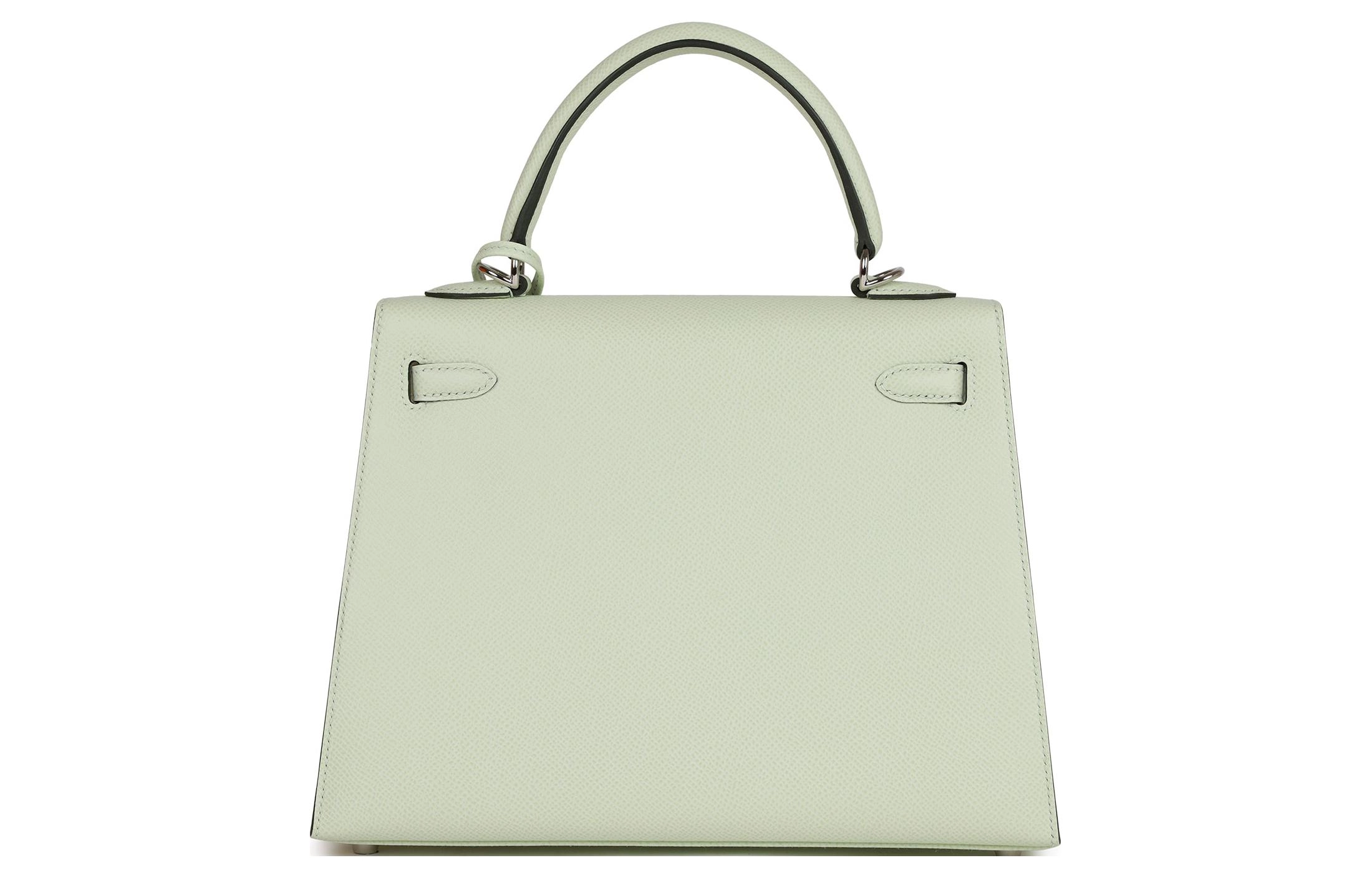 HERMES Kelly 25 Epsom 0S Vert Fizz