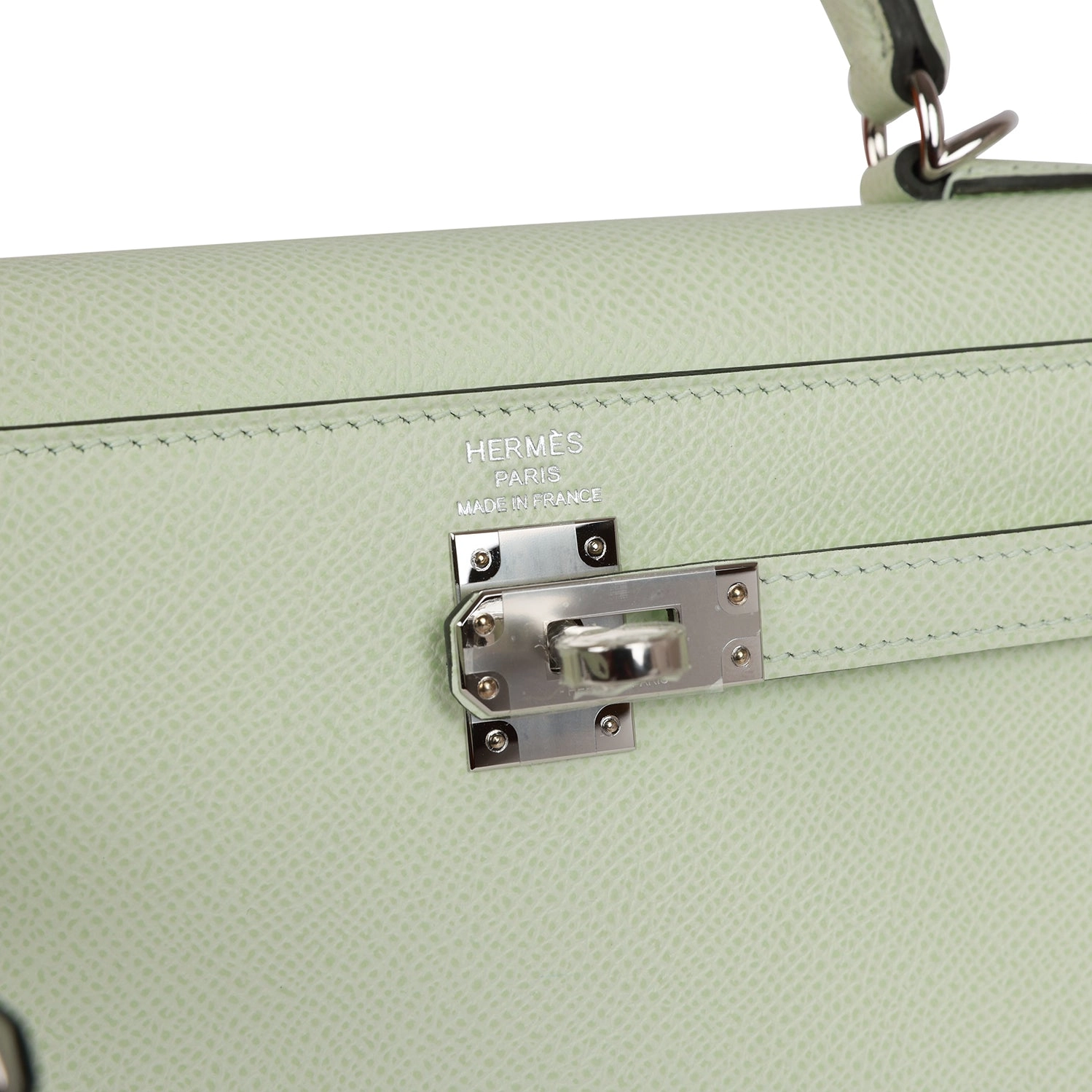 HERMES Kelly 25 Epsom 0S Vert Fizz