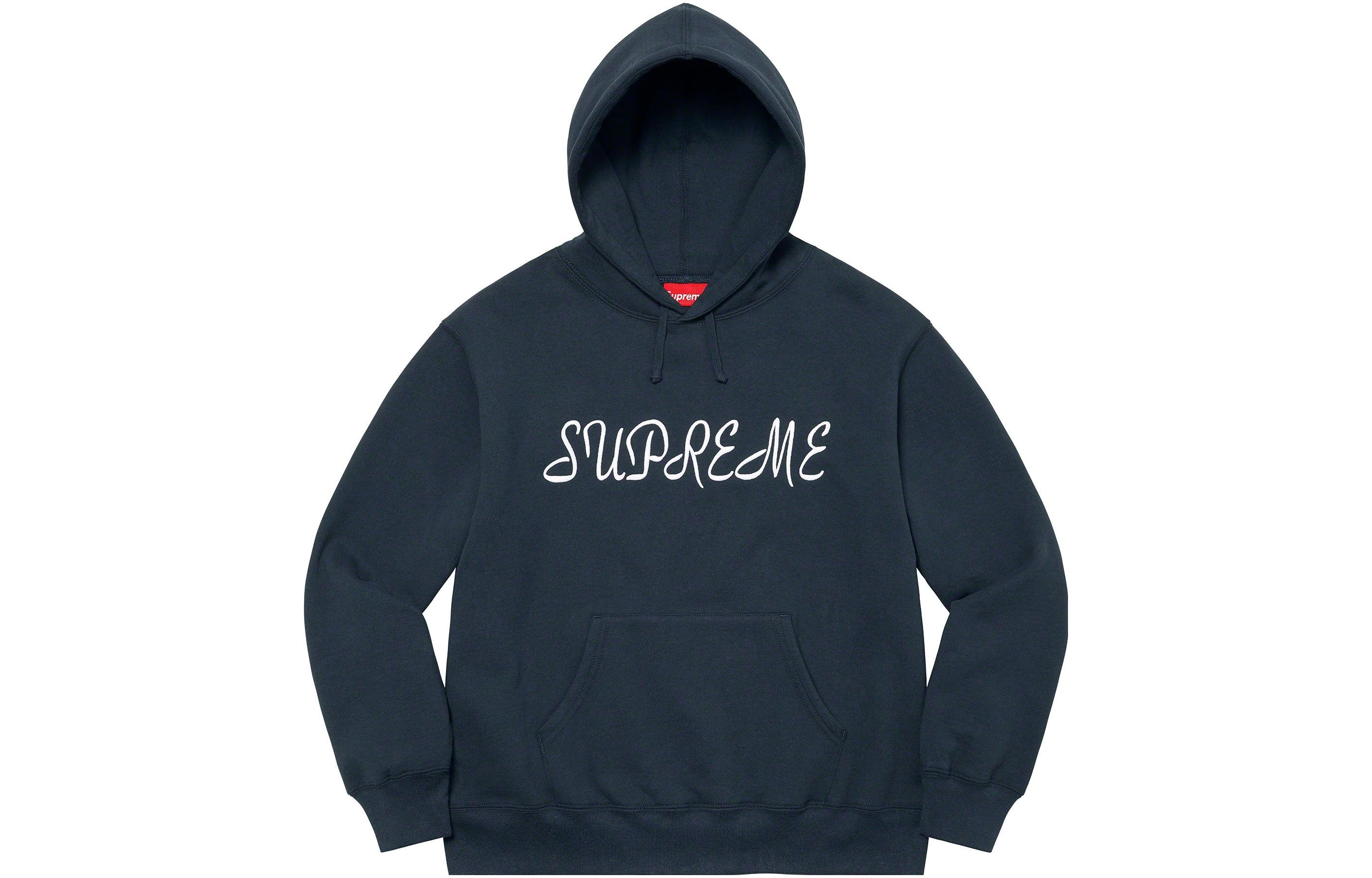 Supreme SS23 SS23 Week 1 SCRIPT HOODED SWEATSHIRT Logo