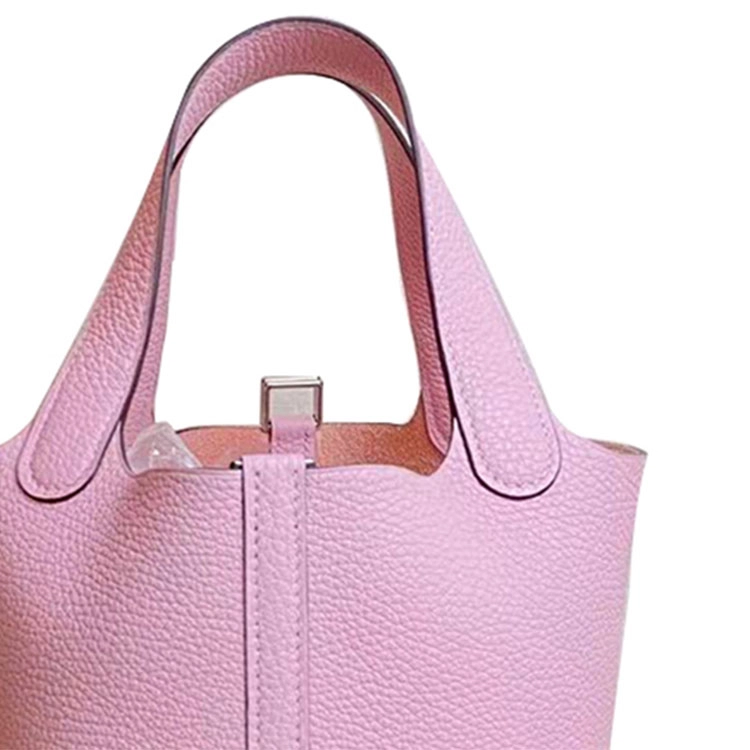 HERMES Picotin Lock 18 Taurillon Clemence 3Q RoseSakura