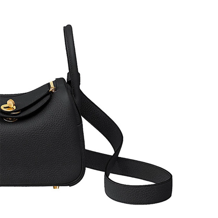 HERMES Lindy Mini 19 Taurillon Clemence Noir