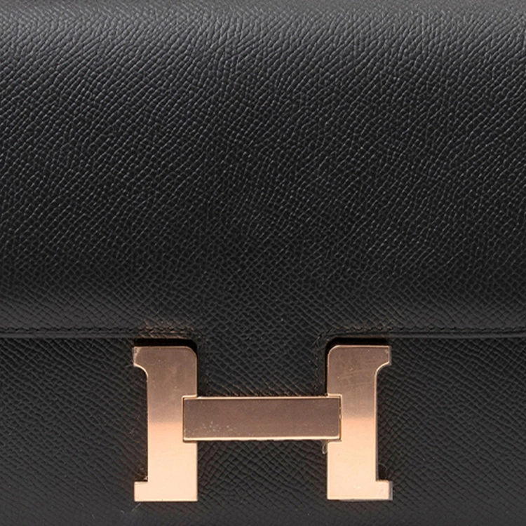 HERMES Constance Mini 19 Epsom Noir