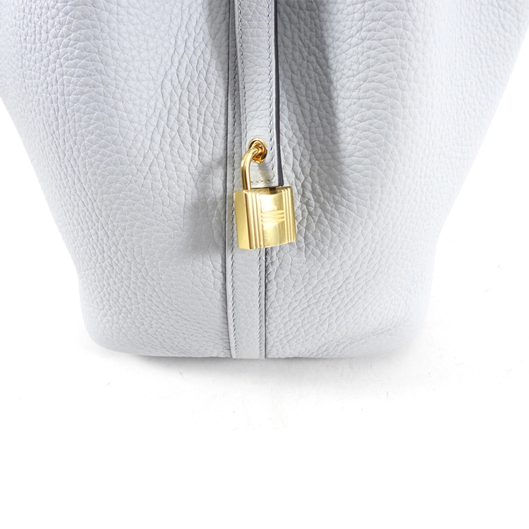 HERMES Picotin Lock 22 Clemence 22 08 Bleu Pale