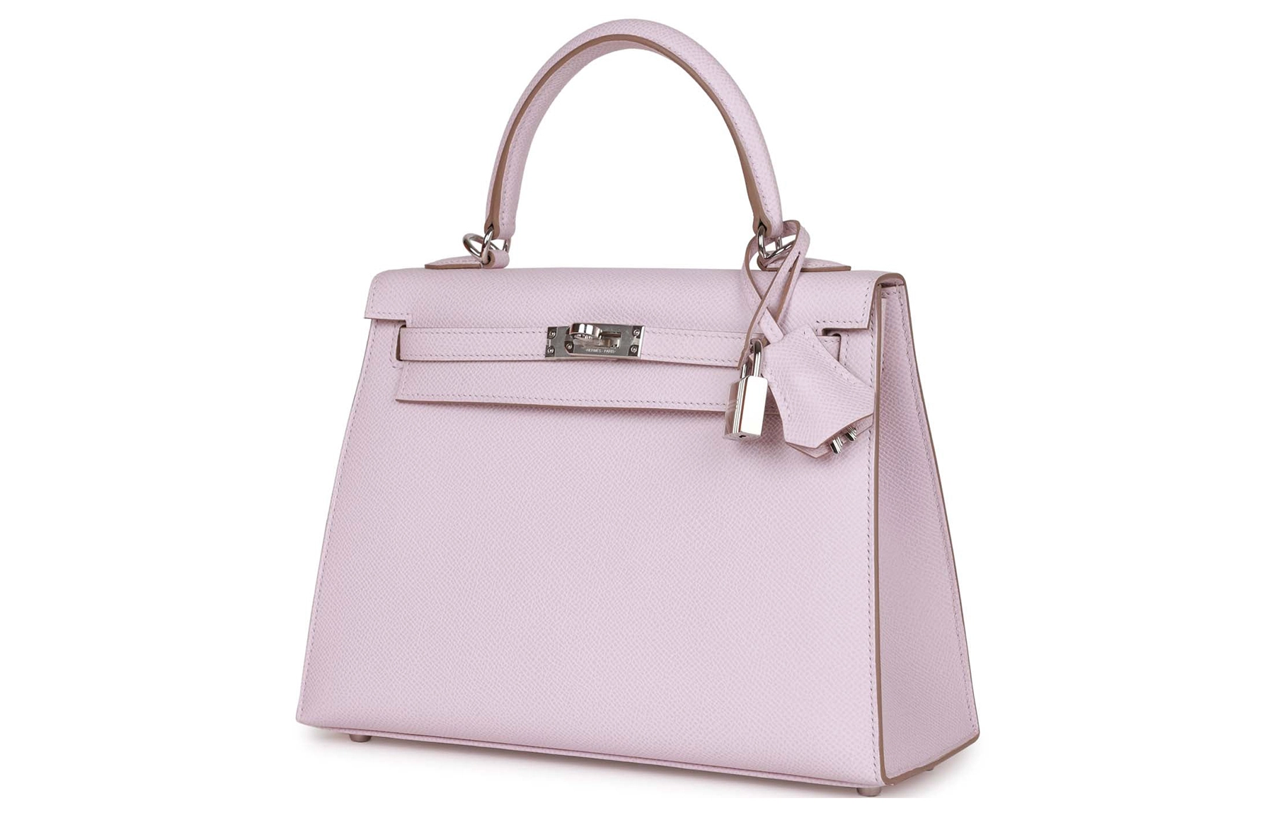HERMES Kelly 25 Epsom 09 Mauve Pale