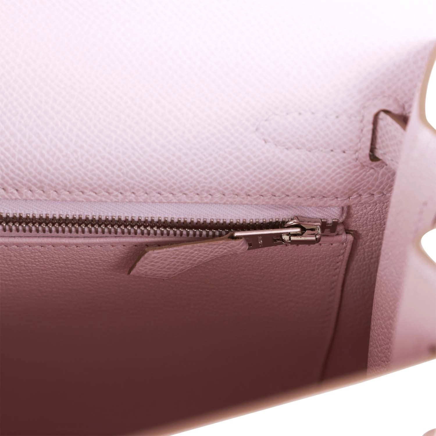 HERMES Kelly 25 Epsom 09 Mauve Pale