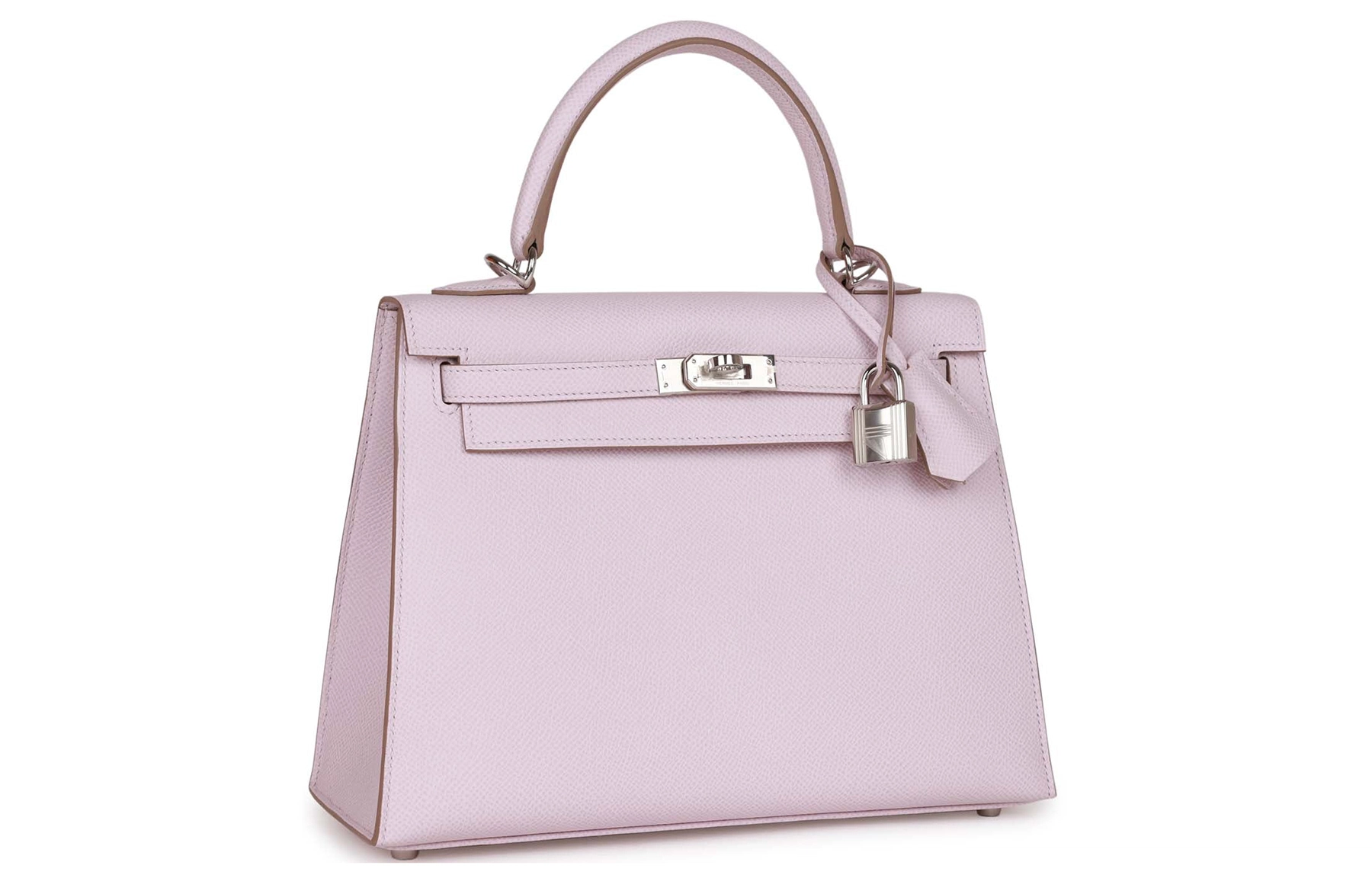 HERMES Kelly 25 Epsom 09 Mauve Pale