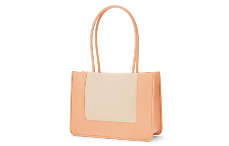 CHARLESKEITH ck Tote CreamNavyOrange