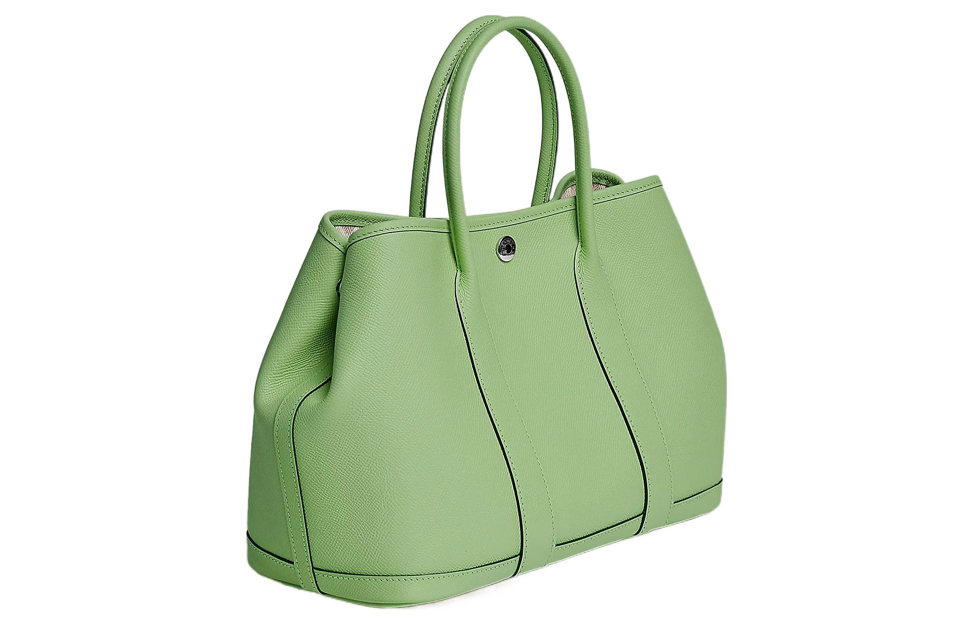 HERMES Garden Party 30 Epsom 3I Vert Criquet