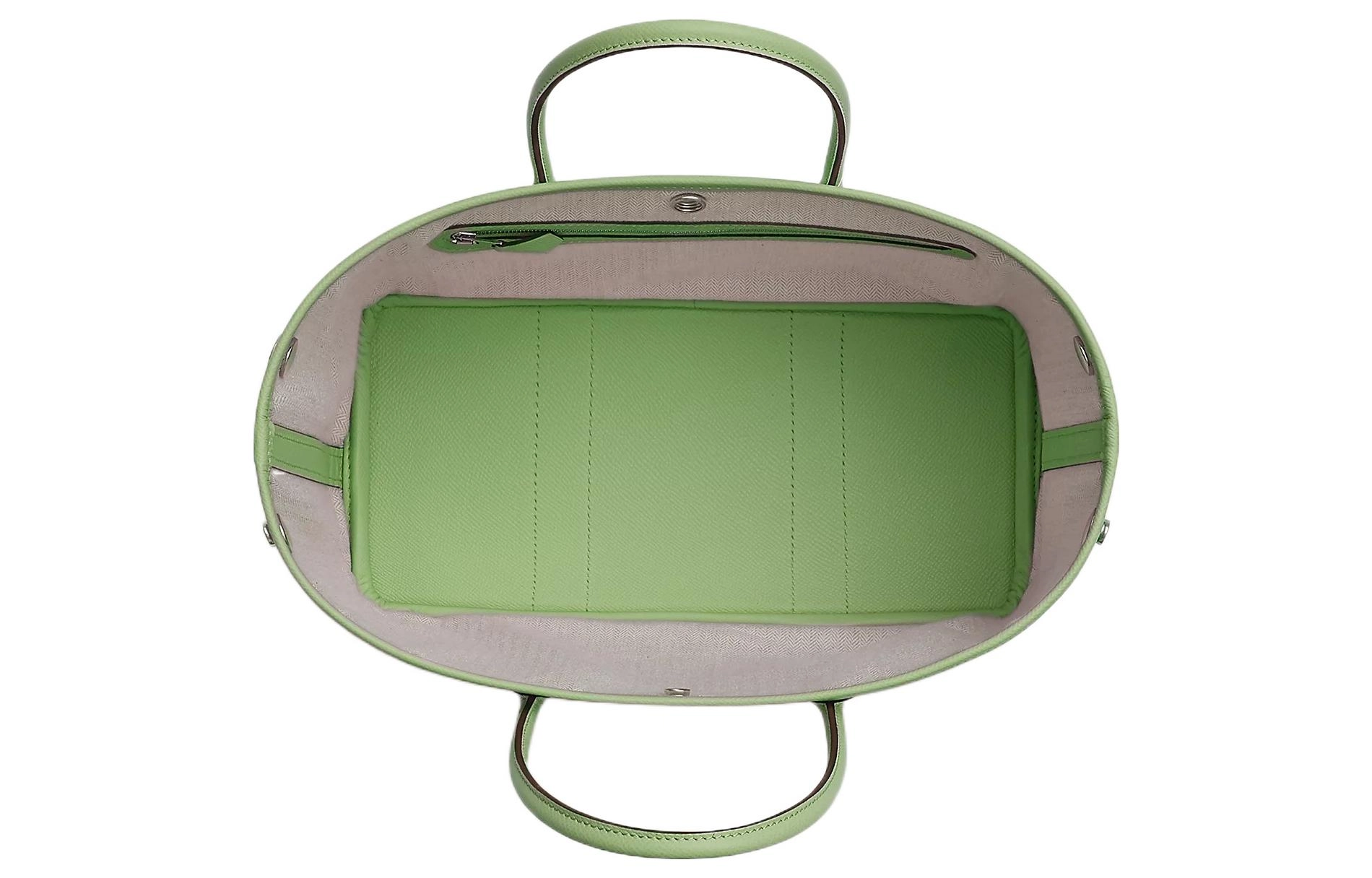 HERMES Garden Party 30 Epsom 3I Vert Criquet