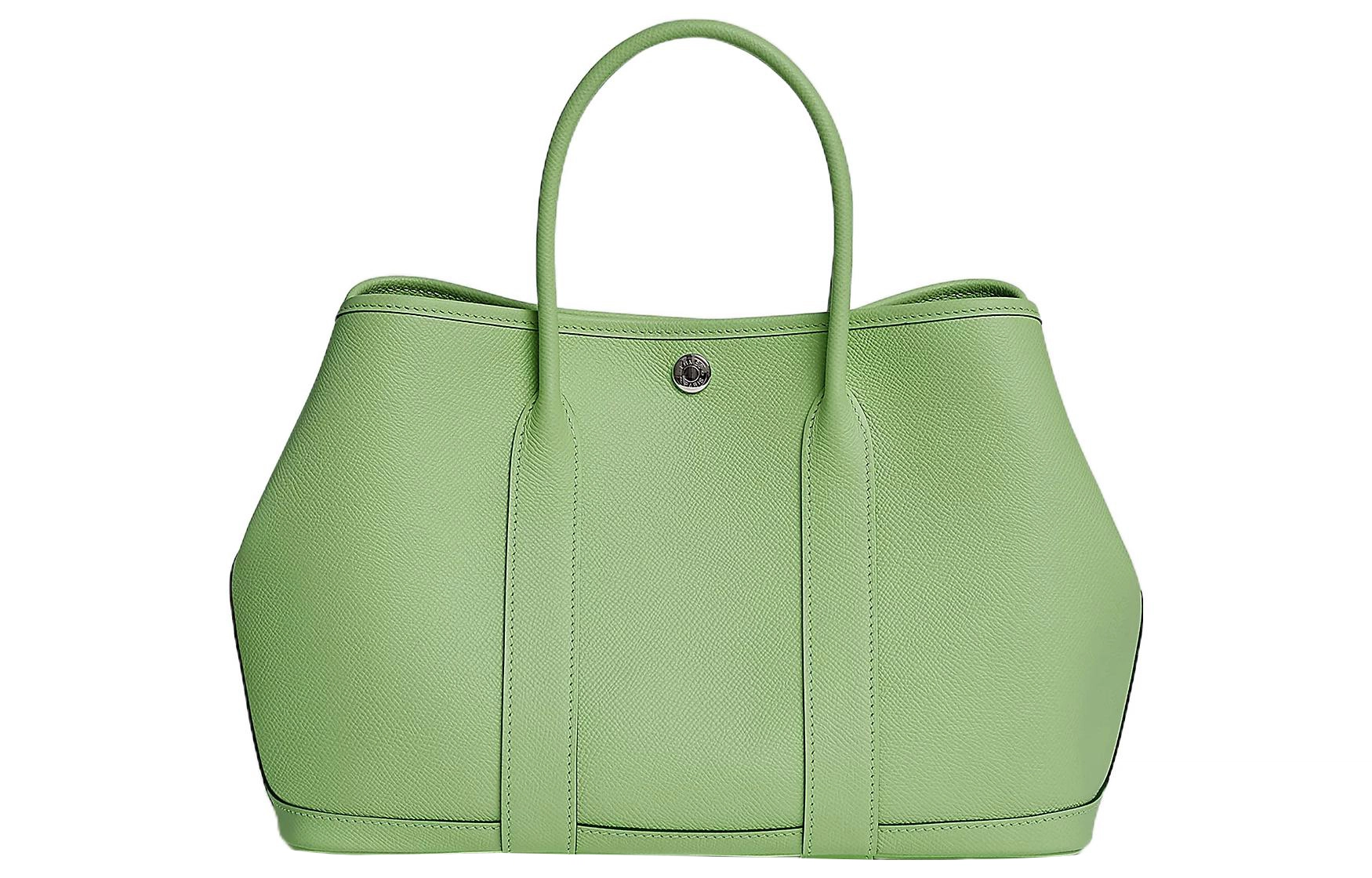 HERMES Garden Party 30 Epsom 3I Vert Criquet