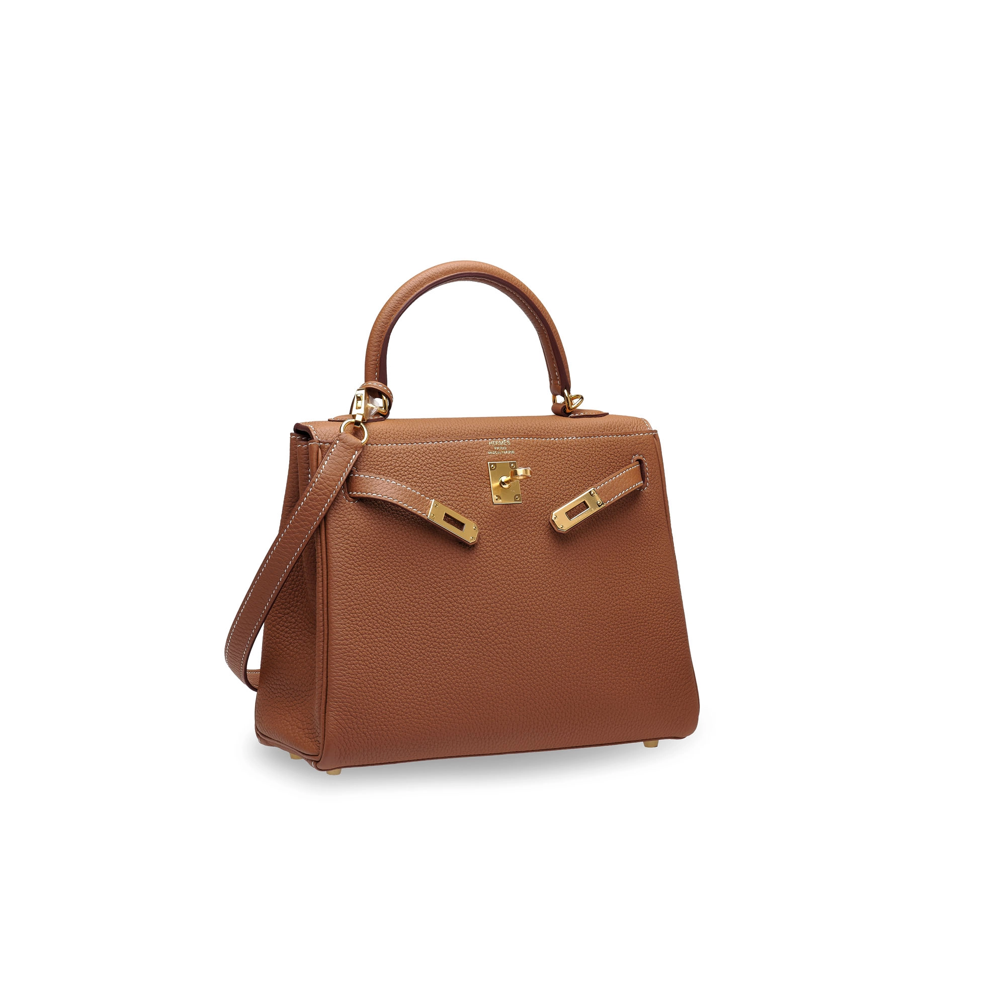 HERMES Kelly 25 Togo 37 Gold