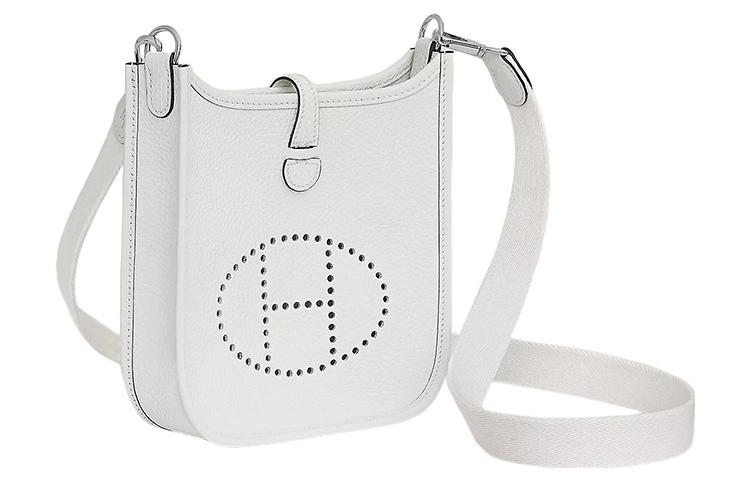 HERMES Evelyne 16 Clemence New White