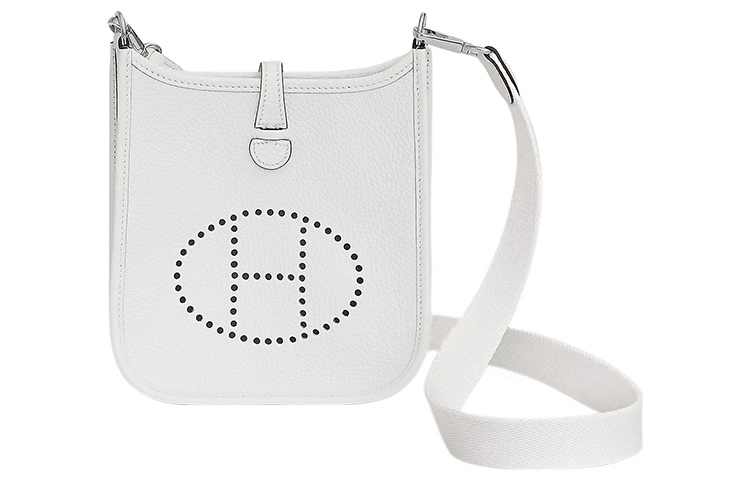 HERMES Evelyne 16 Clemence New White