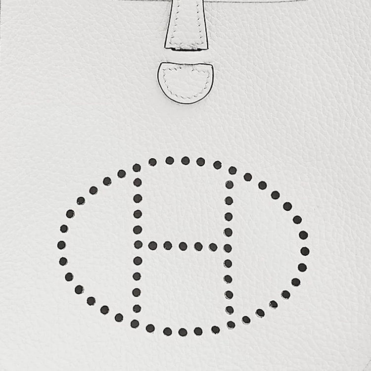 HERMES Evelyne 16 Clemence New White