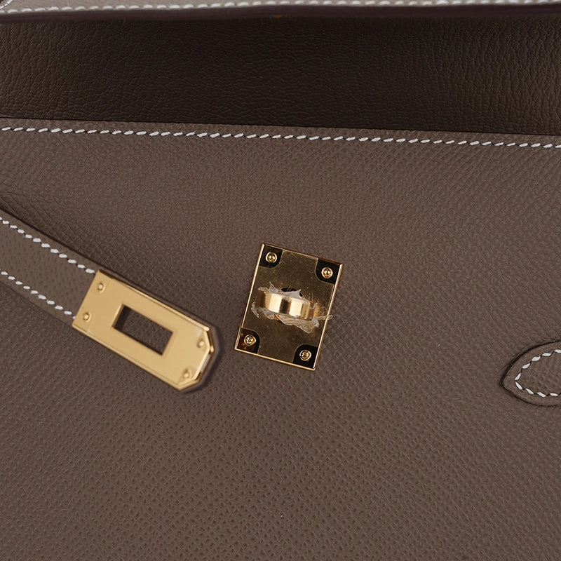 HERMES Kelly 20 disorder Epsom 18 Etoupe