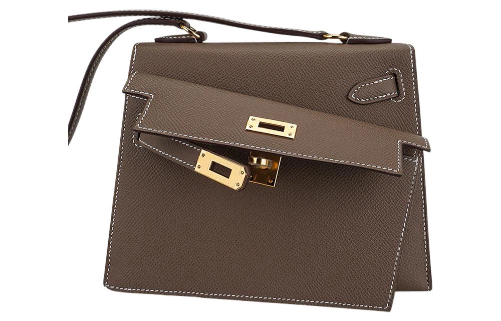 HERMES Kelly 20 disorder Epsom 18 Etoupe
