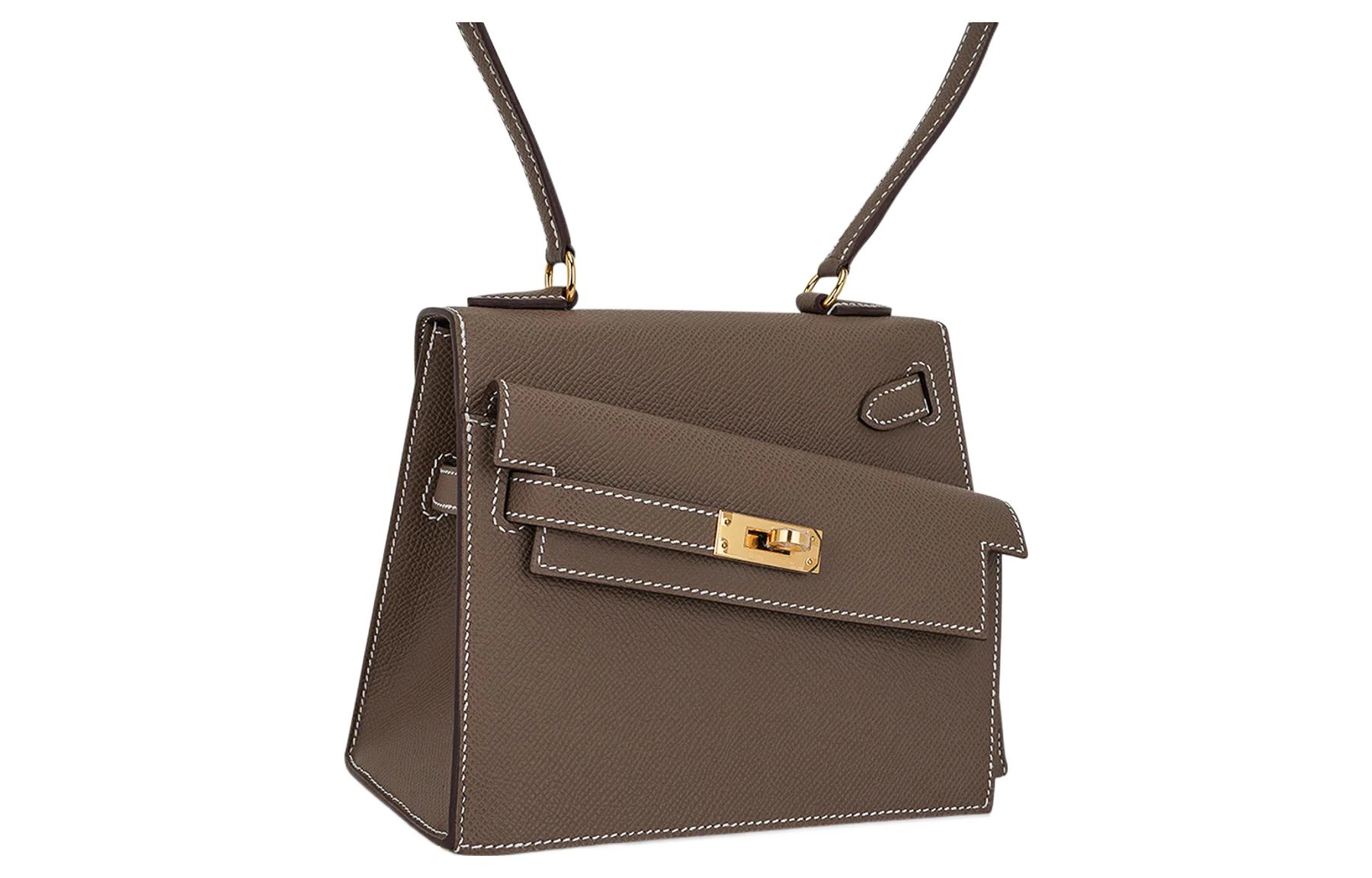 HERMES Kelly 20 disorder Epsom 18 Etoupe