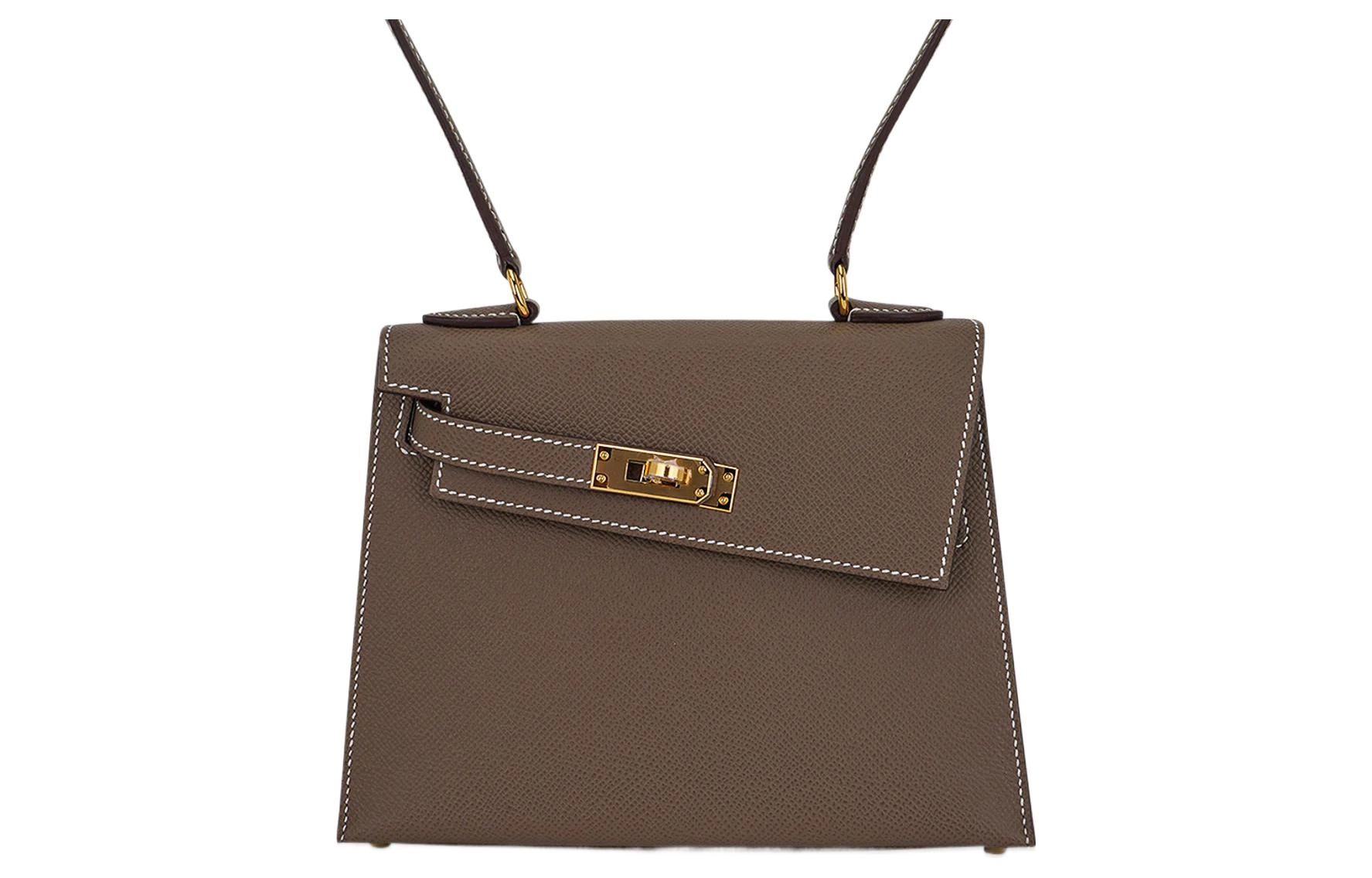HERMES Kelly 20 disorder Epsom 18 Etoupe