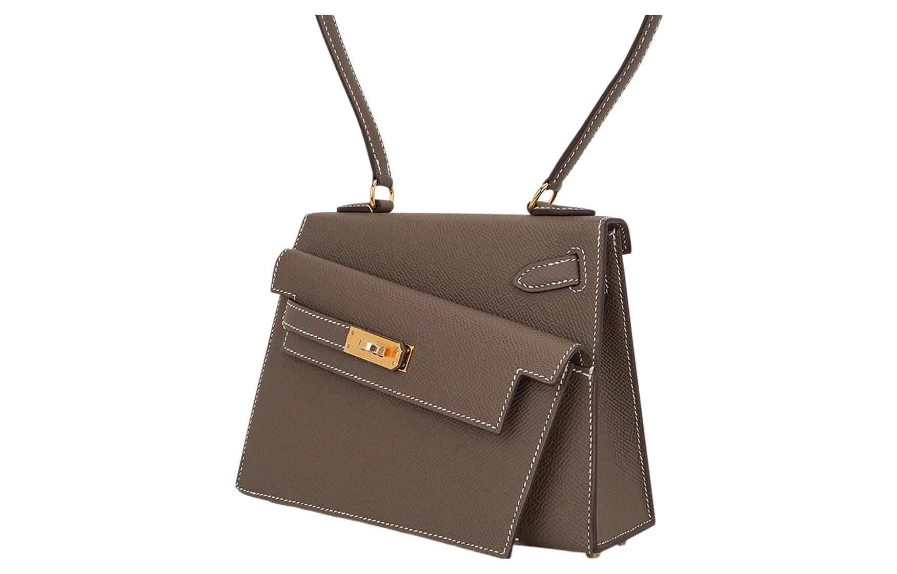 HERMES Kelly 20 disorder Epsom 18 Etoupe