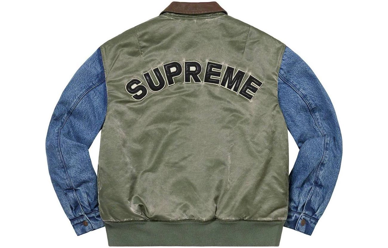 Supreme SS23 Week7 Denim Sleeve Ma-1 MA-1