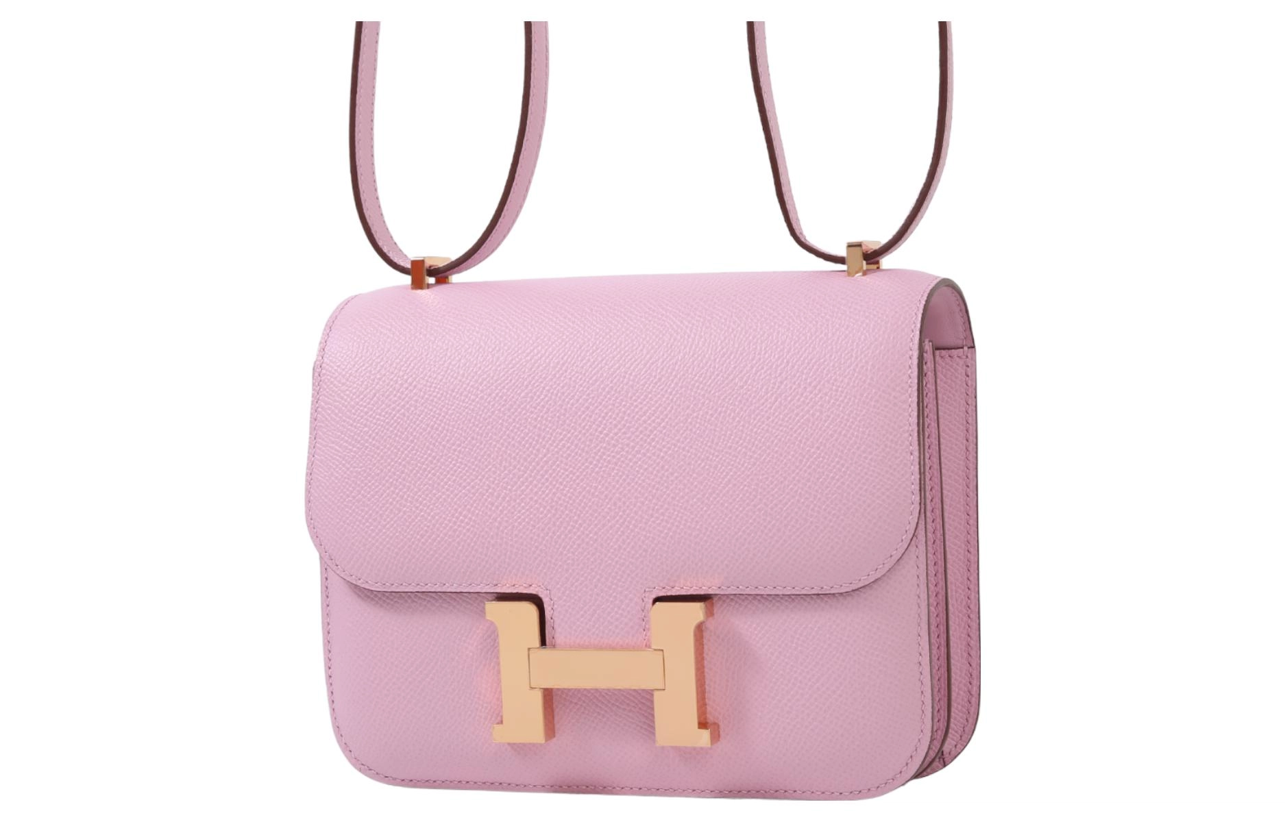 HERMES Constance 19 Epsom X9 Mauve Sylvestre