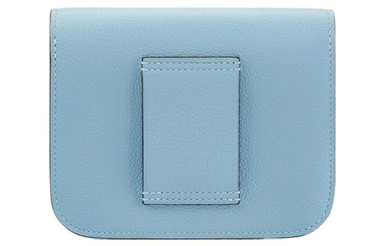 HERMES Constance Slim Evercolor J7 Bleu Lin