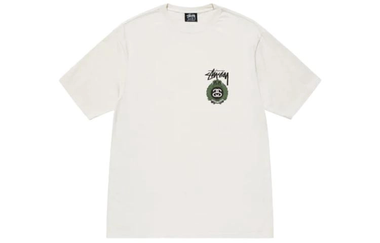 Stussy SS23 S Logo SS-LINK CROWN WREATH PIGMENT DYED TEE logo T