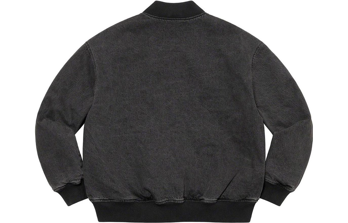 Supreme SS23 Week9 washed knockout denim varsity jacket Logo