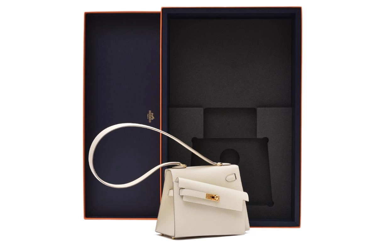 HERMES Kelly 20 disorder Epsom 10 Craie