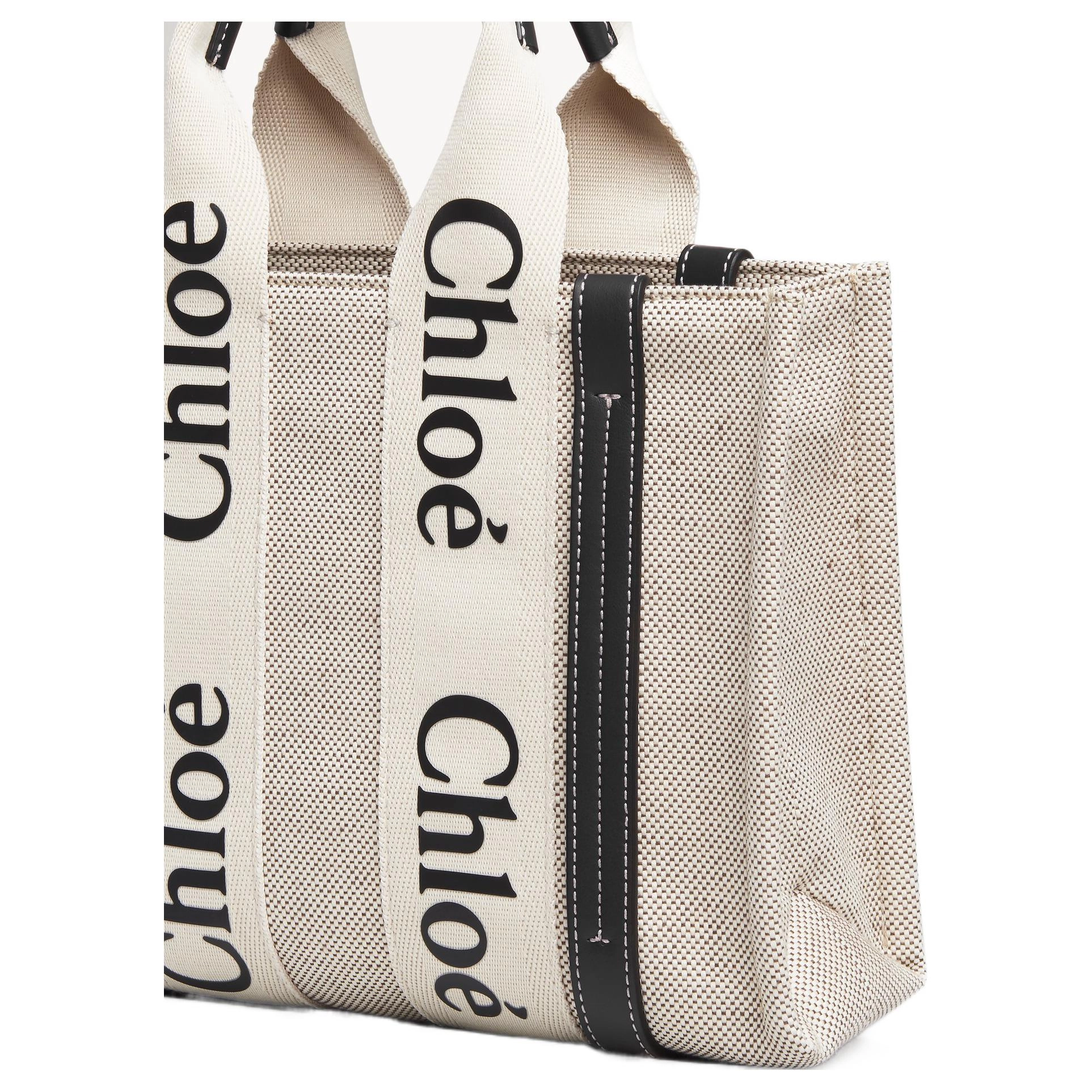 Chloe Woody Logo Tote