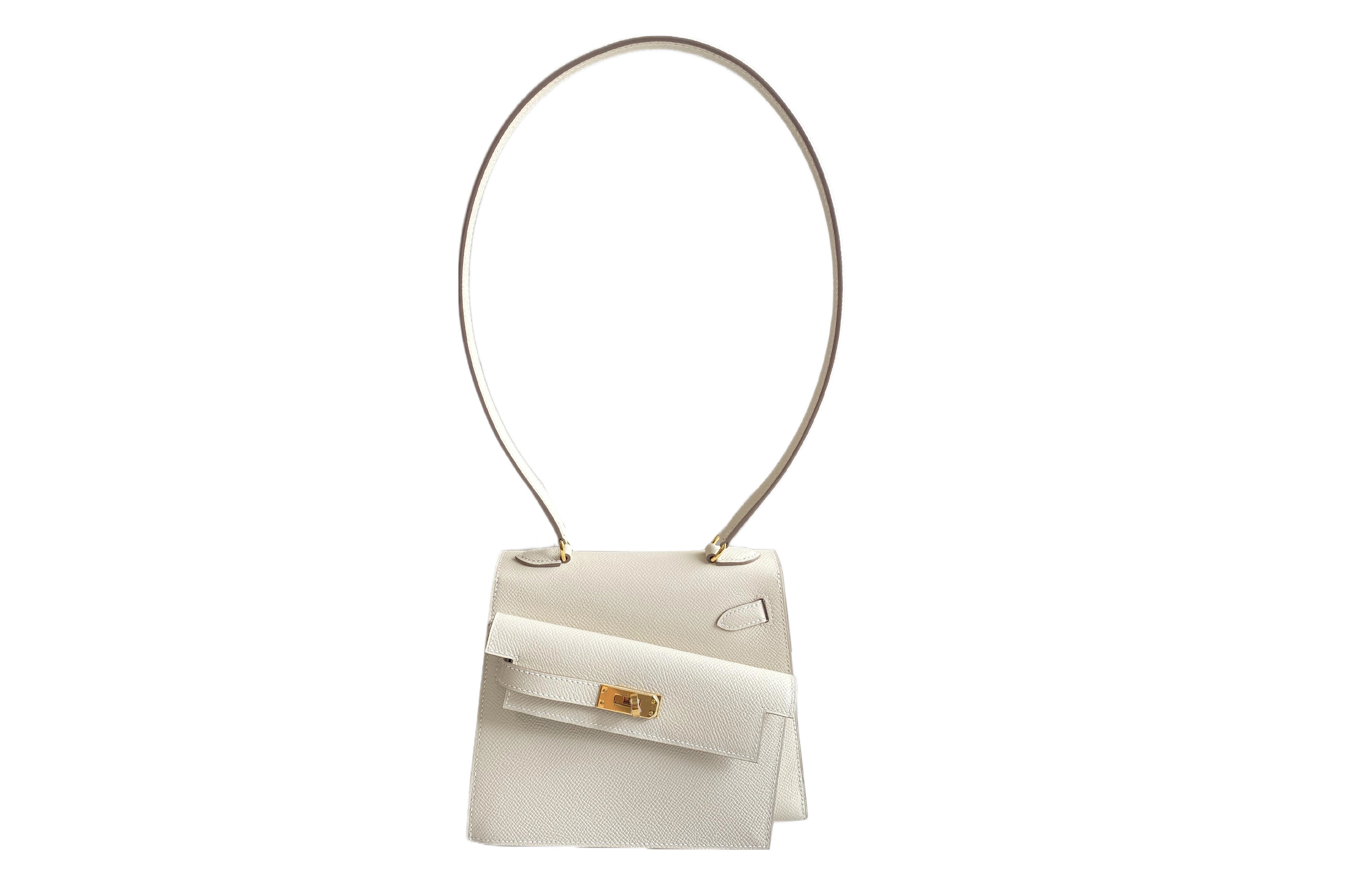 HERMES Kelly 20 disorder Epsom 10 Craie