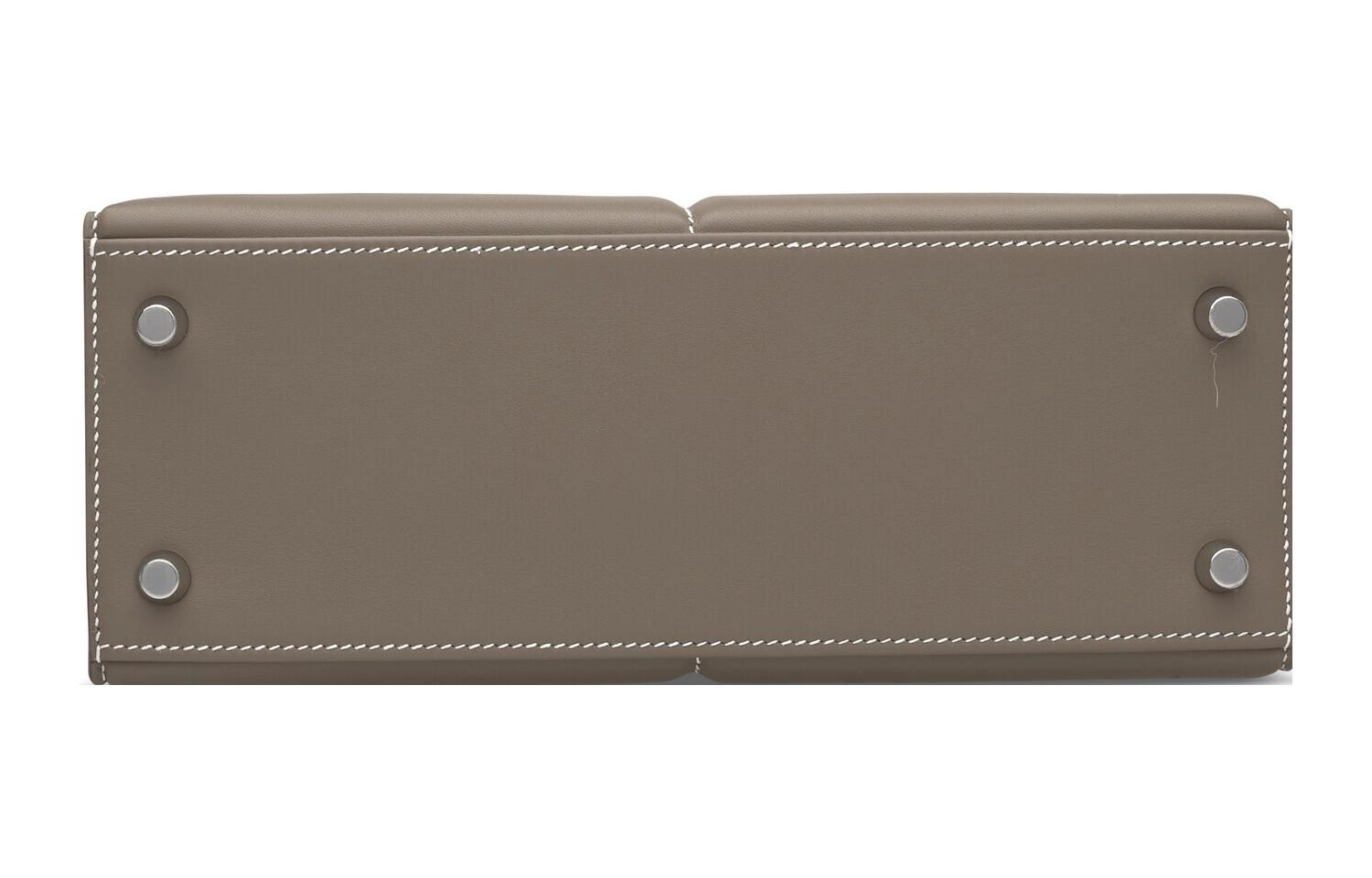 HERMES Kelly Padded 25 Swift 25 18 Etoupe