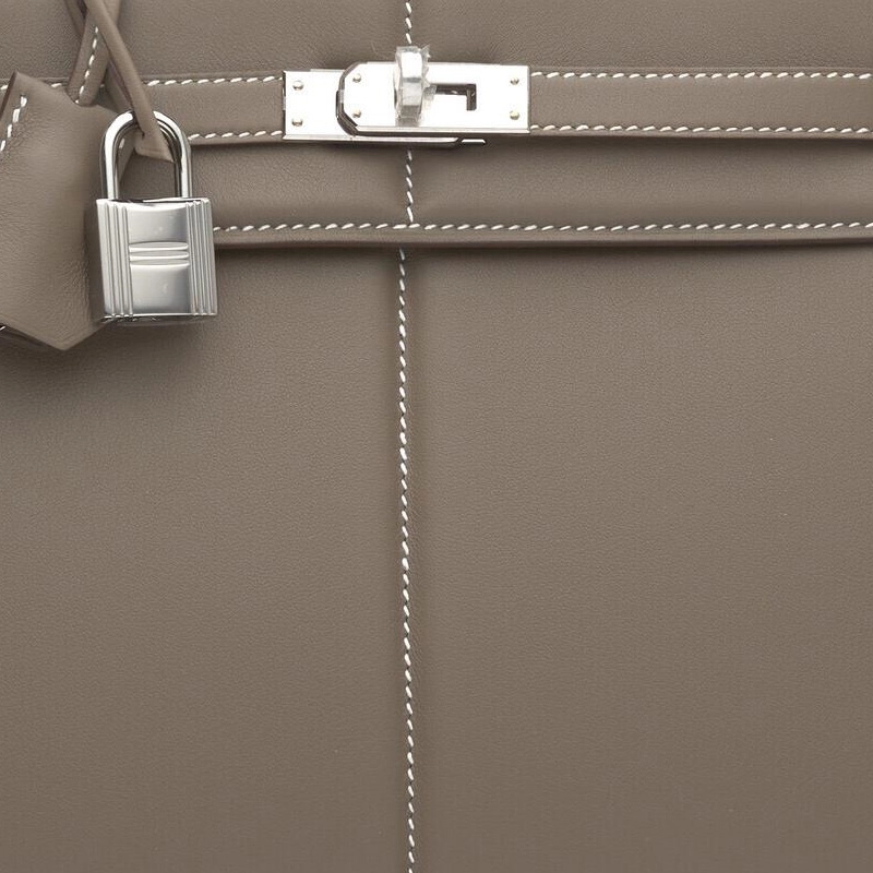 HERMES Kelly Padded 25 Swift 25 18 Etoupe