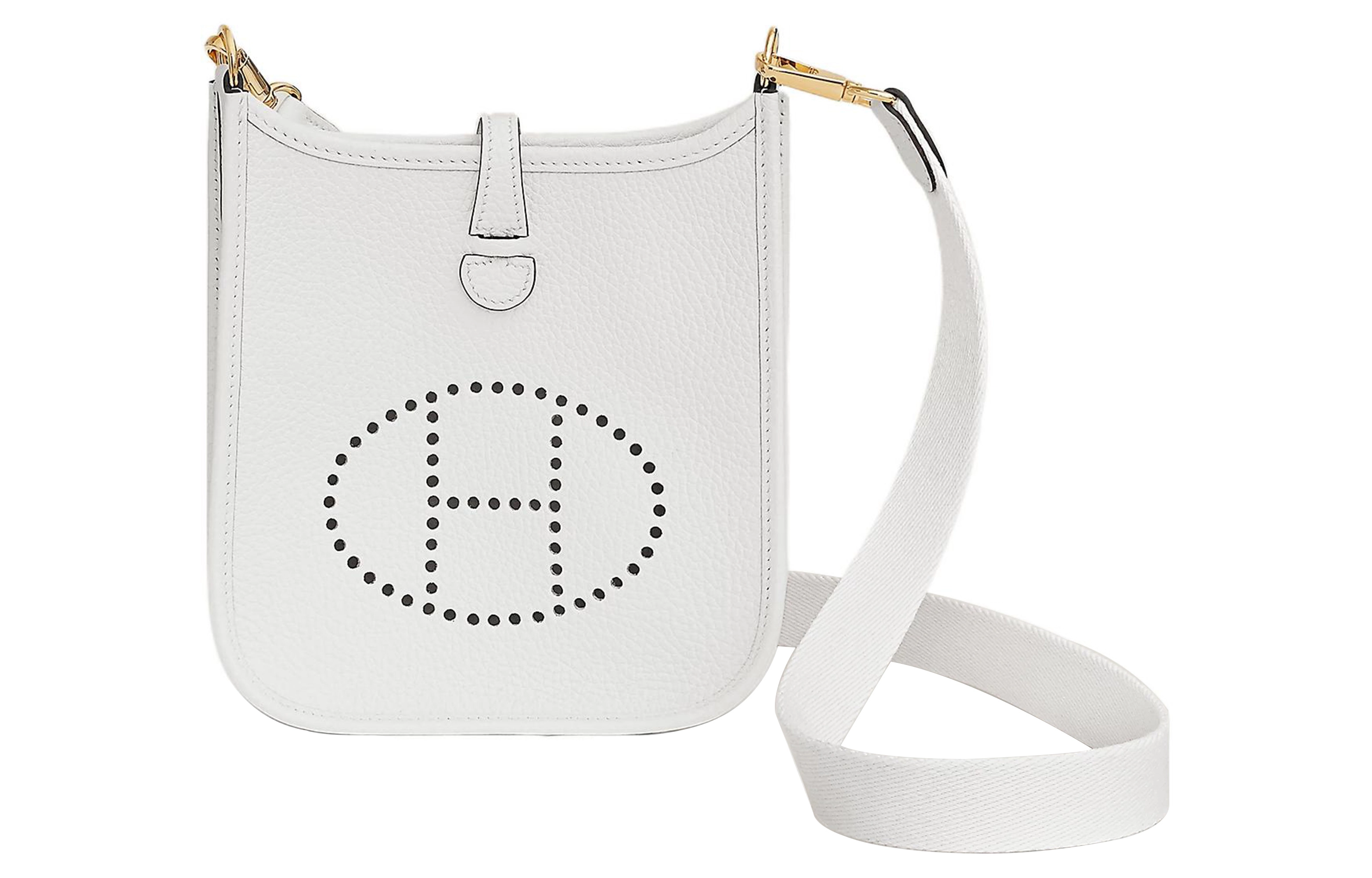 HERMES Evelyne 16 Clemence NEW WHITE