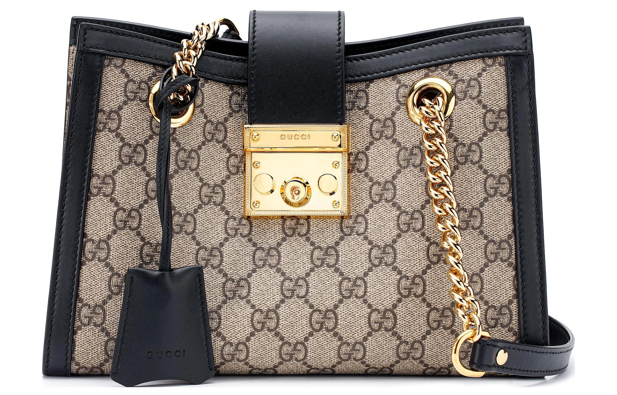 GUCCI Padlock Logo Tote